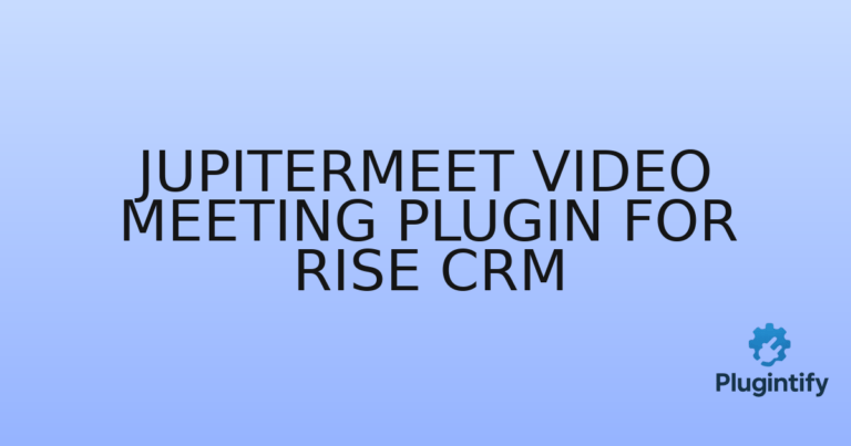 Read more about the article JupiterMeet Video Meeting Plugin for RISE CRM
