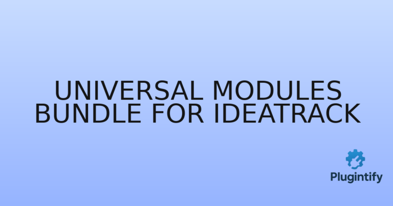 Read more about the article Universal Modules Bundle for Ideatrack