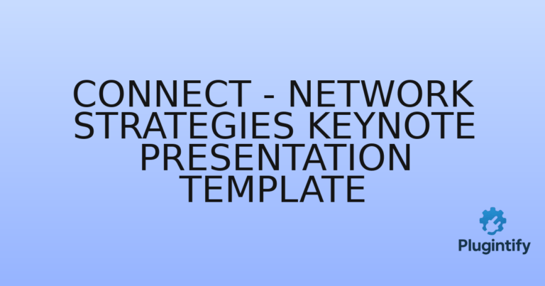Read more about the article Connect – Network Strategies Keynote Presentation Template