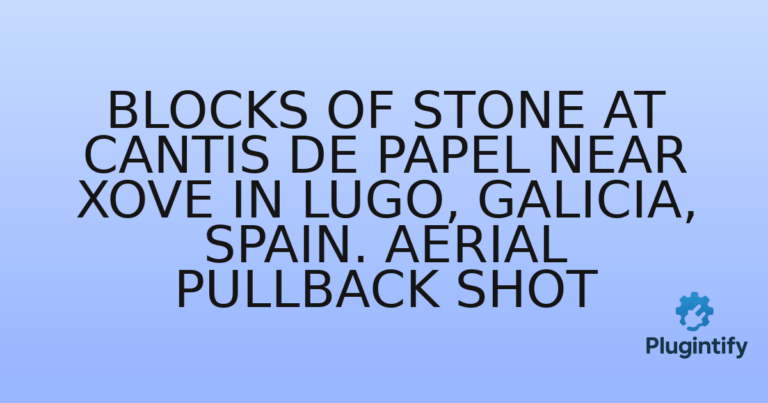 Read more about the article Blocks Of Stone At Cantis de Papel Near Xove In Lugo, Galicia, Spain. Aerial Pullback Shot