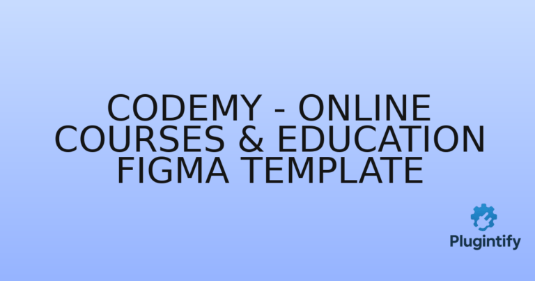 Read more about the article Codemy – Online Courses & Education Figma Template