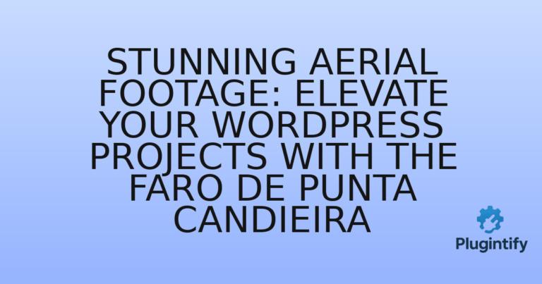 Read more about the article Stunning Aerial Footage: Elevate Your WordPress Projects with the Faro de Punta Candieira