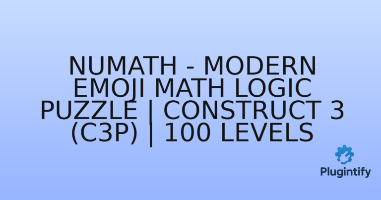 Read more about the article NuMath – Modern Emoji Math Logic Puzzle | Construct 3 (c3p) | 100 Levels