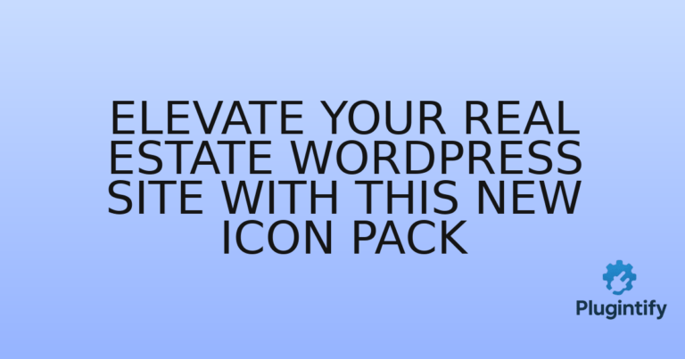 Read more about the article Elevate Your Real Estate WordPress Site with This New Icon Pack