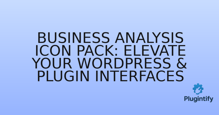 Read more about the article Business Analysis Icon Pack: Elevate Your WordPress & Plugin Interfaces