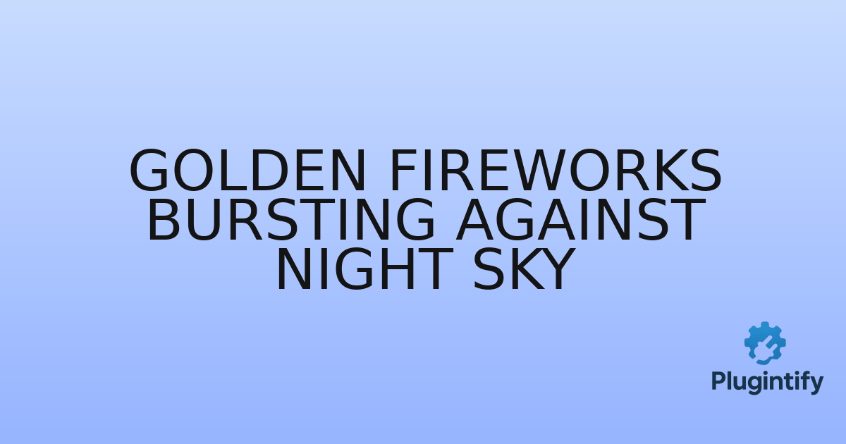 You are currently viewing Golden Fireworks Bursting Against Night Sky