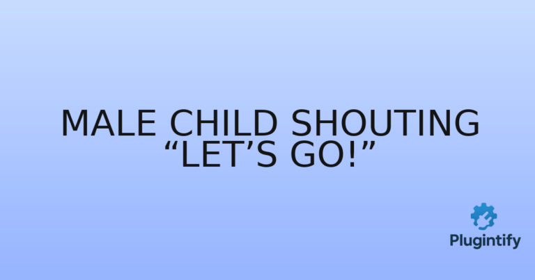 Read more about the article Male Child Shouting “Let’s Go!”
