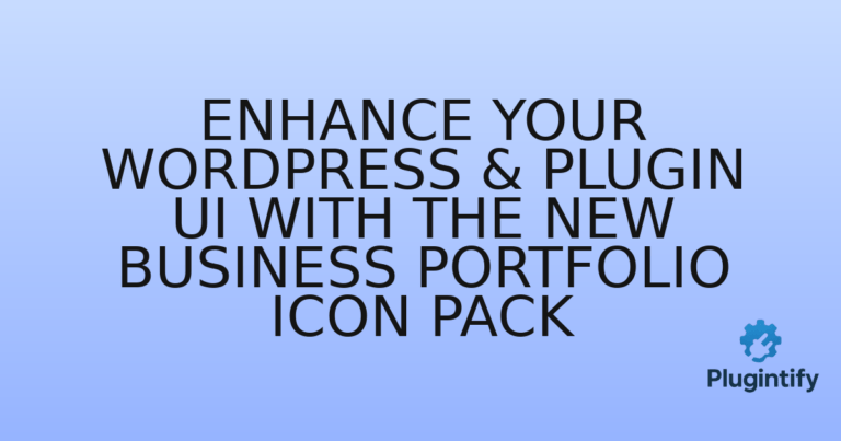 Read more about the article Enhance Your WordPress & Plugin UI with the New Business Portfolio Icon Pack