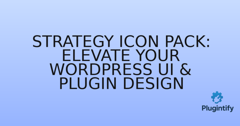 Read more about the article Strategy Icon Pack: Elevate Your WordPress UI & Plugin Design