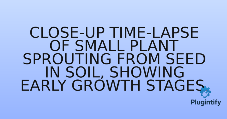 Read more about the article Close-up time-lapse of small plant sprouting from seed in soil, showing early growth stages.