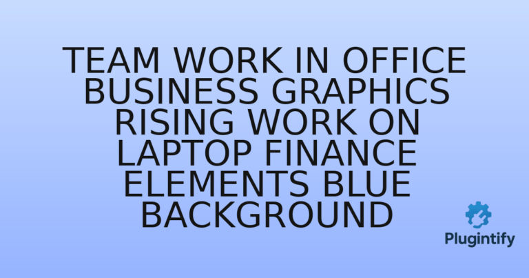 Read more about the article Team Work In Office Business Graphics Rising Work On Laptop Finance Elements Blue Background