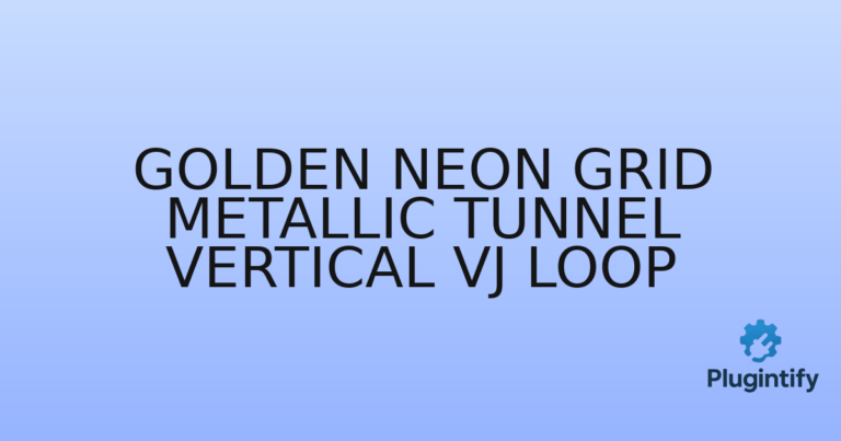 Read more about the article Golden Neon Grid Metallic Tunnel Vertical VJ Loop