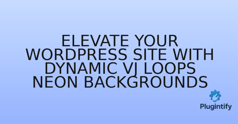 Read more about the article Elevate Your WordPress Site with Dynamic Vj Loops Neon Backgrounds