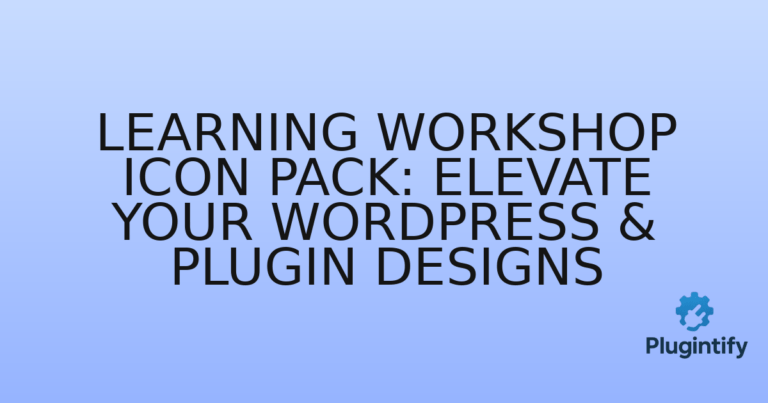 Read more about the article Learning Workshop Icon Pack: Elevate Your WordPress & Plugin Designs