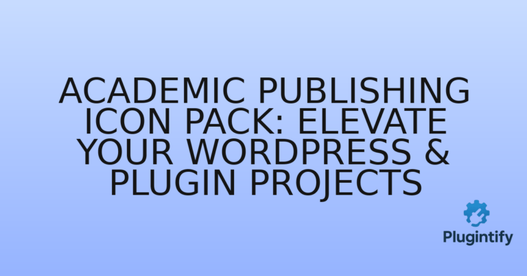 Read more about the article Academic Publishing Icon Pack: Elevate Your WordPress & Plugin Projects