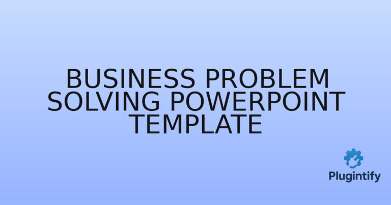 Read more about the article Business Problem Solving PowerPoint Template