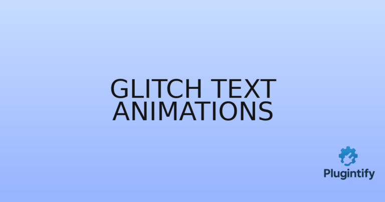 Read more about the article Glitch Text Animations