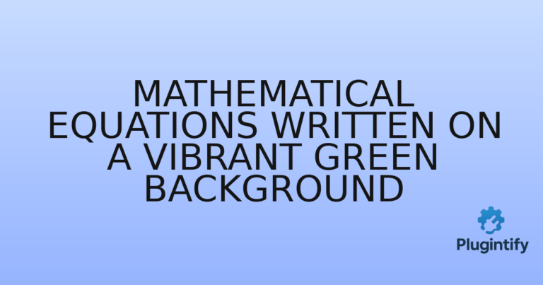 Read more about the article Mathematical Equations Written on a Vibrant Green Background