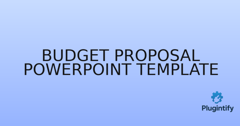 Read more about the article Budget Proposal PowerPoint Template
