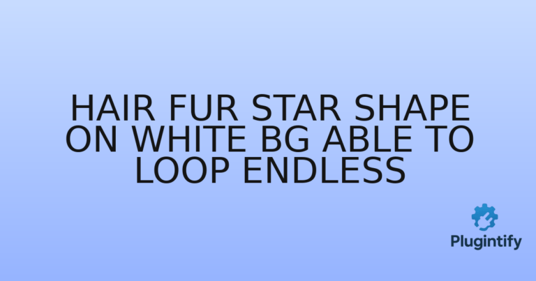 Read more about the article Hair Fur Star Shape on White Bg Able to Loop Endless