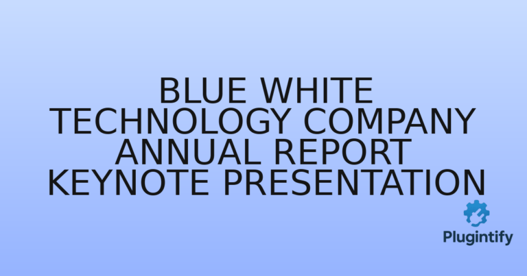 Read more about the article Blue White Technology Company Annual Report Keynote Presentation