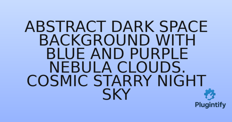 Read more about the article Abstract Dark Space Background with Blue and Purple Nebula Clouds. Cosmic Starry Night Sky