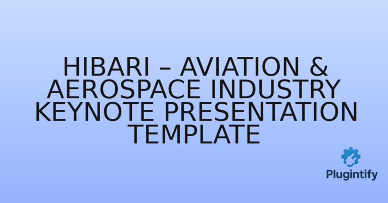 Read more about the article Hibari – Aviation & Aerospace Industry Keynote Presentation Template