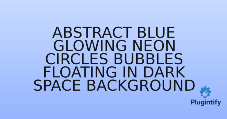 Read more about the article Abstract Blue Glowing Neon Circles Bubbles Floating in Dark Space Background
