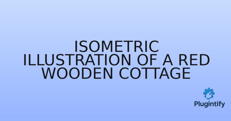 Read more about the article Isometric Illustration of a Red Wooden Cottage