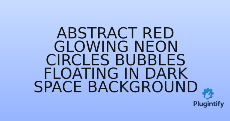 Read more about the article Abstract Red Glowing Neon Circles Bubbles Floating in Dark Space Background