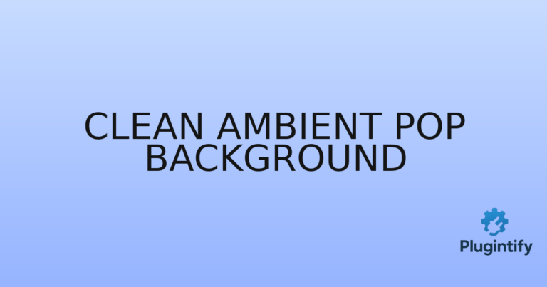 Read more about the article Clean Ambient Pop Background