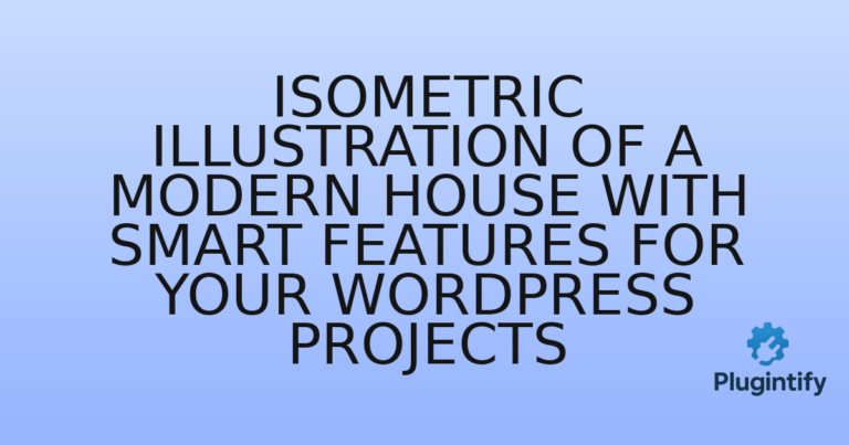 Read more about the article Isometric Illustration of a Modern House with Smart Features for Your WordPress Projects