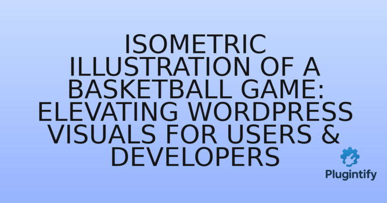 Read more about the article Isometric Illustration of a Basketball Game: Elevating WordPress Visuals for Users & Developers