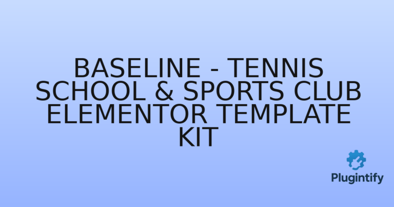 Read more about the article Baseline – Tennis School & Sports Club Elementor Template Kit