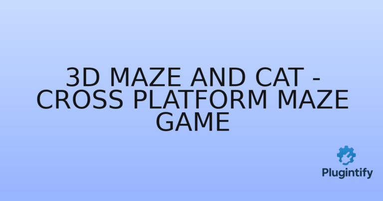 Read more about the article 3D Maze and Cat – Cross Platform Maze Game