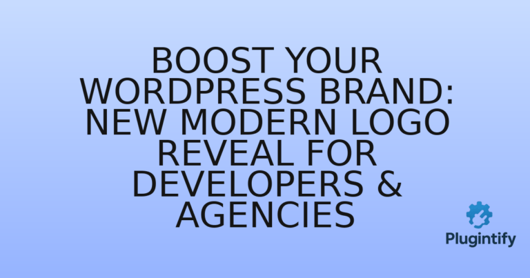Read more about the article Boost Your WordPress Brand: New Modern Logo Reveal for Developers & Agencies