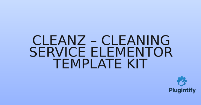 Read more about the article Cleanz – Cleaning Service Elementor Template Kit