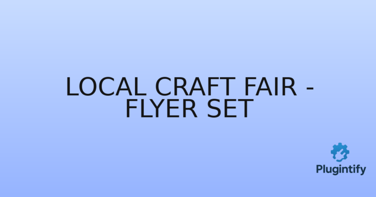 Read more about the article Local Craft Fair – Flyer Set