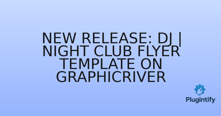 Read more about the article New Release: DJ | Night Club Flyer Template on GraphicRiver