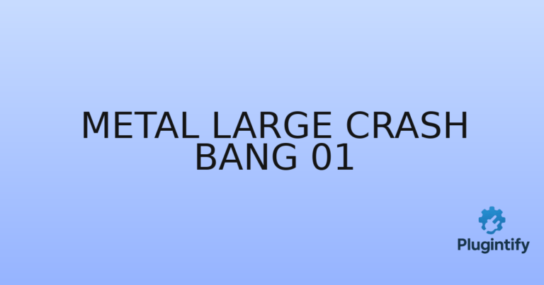 Read more about the article Metal Large Crash Bang 01
