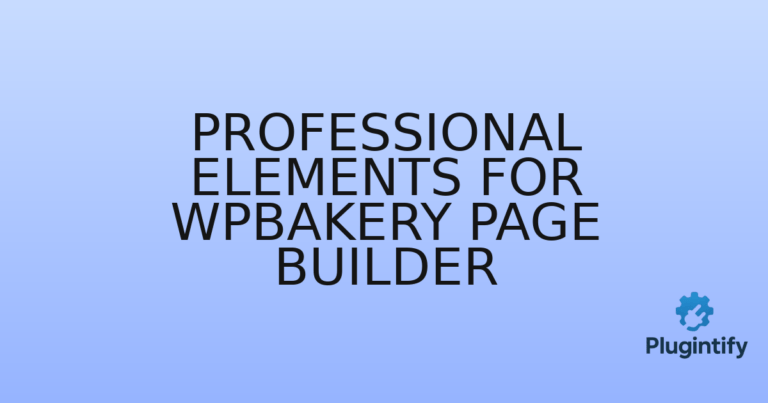 Read more about the article Professional Elements for WPBakery Page Builder