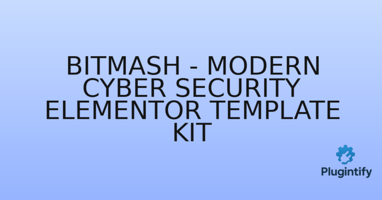 Read more about the article Bitmash – Modern Cyber Security Elementor Template Kit