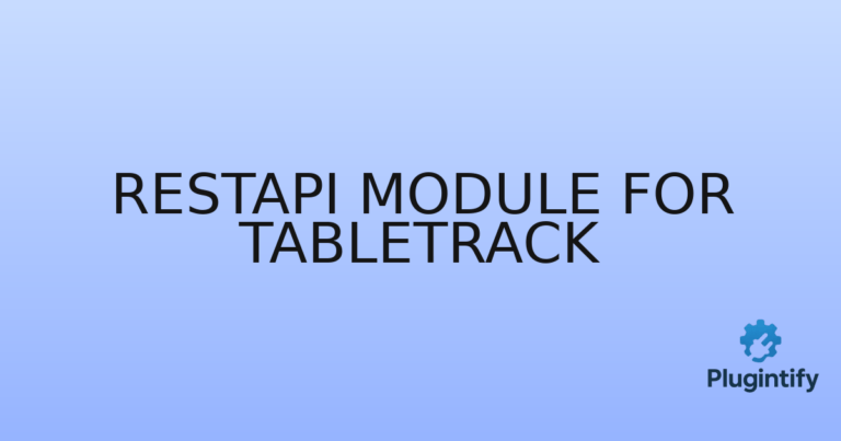 Read more about the article RestApi Module for TableTrack