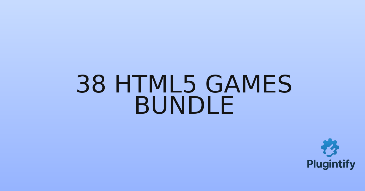 You are currently viewing 38 HTML5 Games Bundle