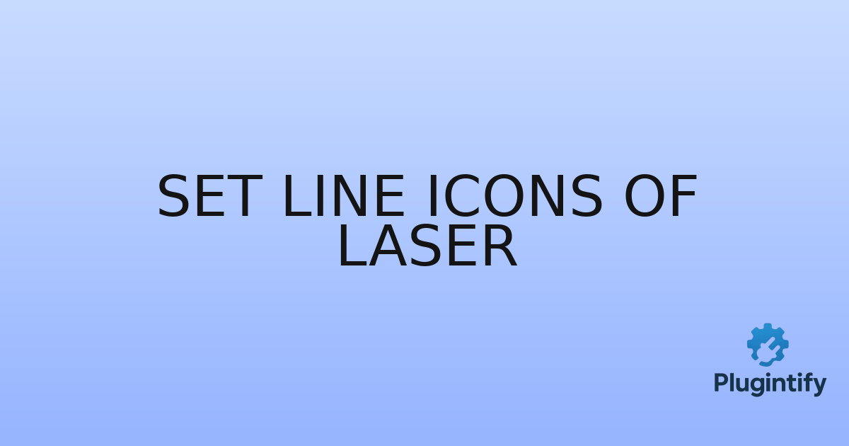 You are currently viewing Set Line Icons of Laser