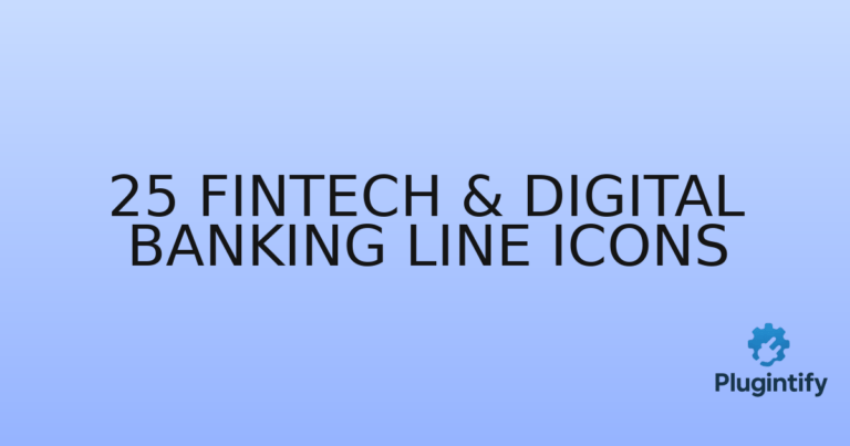 Read more about the article 25 FinTech & Digital Banking Line Icons