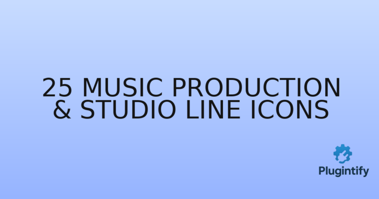 Read more about the article 25 Music Production & Studio Line Icons