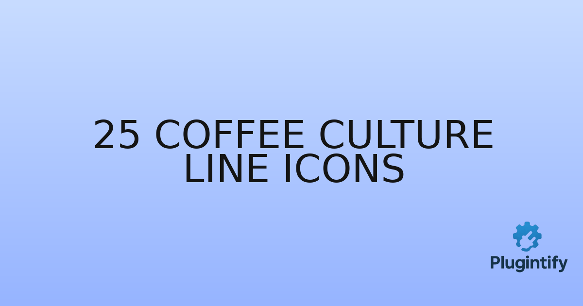 You are currently viewing 25 Coffee Culture Line Icons