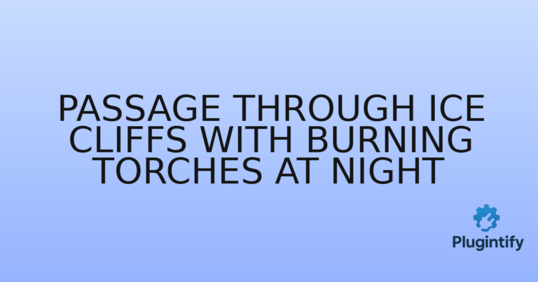 Read more about the article Passage through Ice Cliffs with Burning Torches at Night