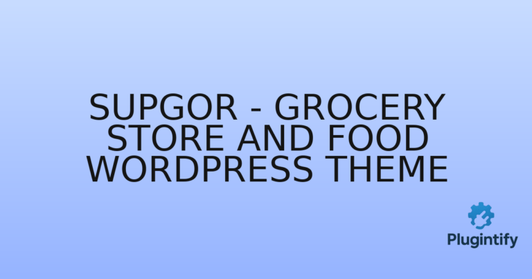 Read more about the article Supgor – Grocery Store and Food WordPress Theme